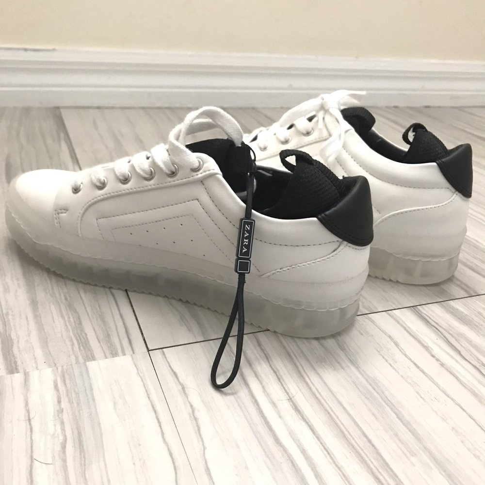 Zara White Sneakers Size 7